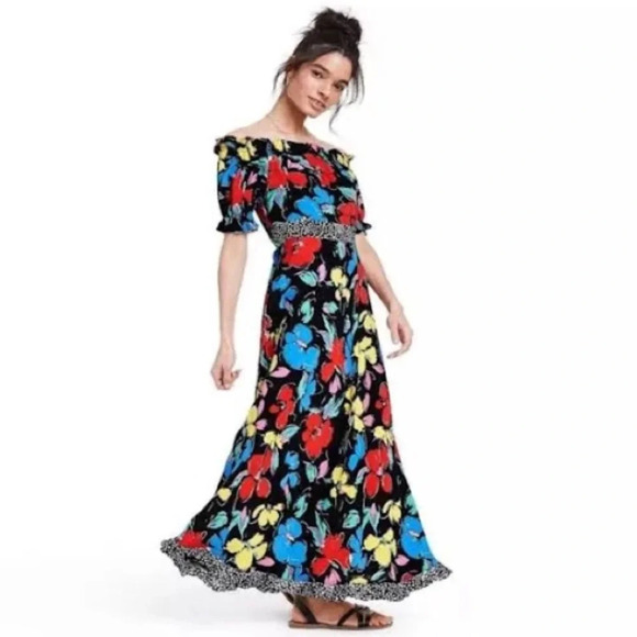 RIXO for TARGET Floral Off the Shoulder Puff Sleeve Dress‎ - Picture 1 of 9